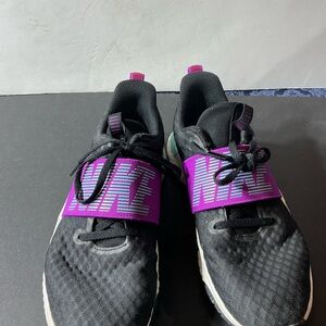 Nike Black and Purple Sports Sneakers